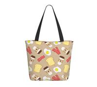 Buewutiry Borsa da viaggio da donna per lavoro leggera per caffè pancetta, uova pane tostato borsa a tracolla borsa da infermiera borsa da spiaggia donna grande moda borsa da donna con