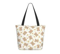 Buewutiry Borsa da viaggio donna borsa a tracolla leggera a forma di orso kawaii per infermiere spiaggia borsa a mano donna grande borsa alla moda donna con chiusura