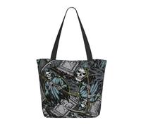 Buewutiry Borsa da viaggio donna borsa a tracolla leggera con motivo lapidi falciatrice borsa a mano per infermiere spiaggia borsa grande e alla moda da donna con