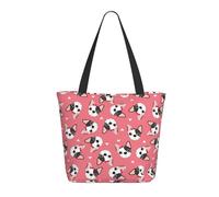Buewutiry Borsa da viaggio donna borsa a tracolla leggera con volto bulldog francese borsa da infermiera borsa da spiaggia donna borsa grande e moderna