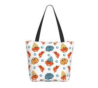 Buewutiry Borsa da viaggio donna borsa a tracolla leggera da donna eremita granchio gamberetto smerlato borsa infermiera spiaggia borsa grande borsa da donna alla moda con