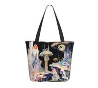 Buewutiry Borsa da viaggio donna borsa a tracolla leggera e carina a forma di fungo per infermiere spiaggia borsa a mano da donna grande borsa alla moda da donna con
