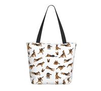 Buewutiry Borsa da viaggio donna da lavoro leggera pastore tedesco n. 1009 borsa a tracolla per infermiere borse da spiaggia da donna grande borsa alla moda da donna con cerniera