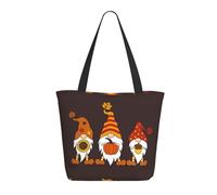 Buewutiry Borsa da viaggio donna di lavoro leggera autunno gnomi borsa a tracolla borsa da infermiera borse da spiaggia donna grande borsa da donna moda donna con cerniera