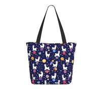 Buewutiry Borsa da viaggio donna di lavoro leggera bella alpaca cielo stellato pianeta borsa a tracolla borsa da infermiera borsa da spiaggia donna grande moda borsa da donna con