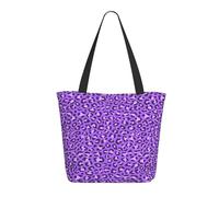 Buewutiry Borsa da viaggio donna di lavoro leggera viola leopardo viola borsa a tracolla borsa da infermiera borse da spiaggia donna grande borsa da donna moda donna con cerniera