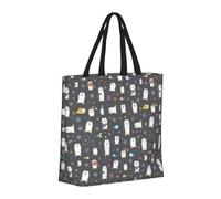 Buewutiry - Borsa grande da donna - Borsa a mano riutilizzabile con cerniera, borsa da spiaggia da donna, bella borsa da mamma pinguino per mamma, adatta per ospedale, spiaggia,