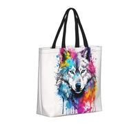 Buewutiry - Borsa grande da donna - Borsa a mano riutilizzabile con cerniera, borsa da spiaggia da donna, borsa colorata fresca per mamma, adatta per ospedale, spiaggia, viaggi,