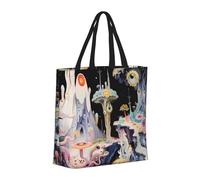 Buewutiry - Borsa grande da donna - Borsa a mano riutilizzabile con cerniera, borsa da spiaggia da donna, bella borsa per mamma a forma di fungo per la mamma, adatta per l'ospedale