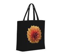 Buewutiry - Borsa grande da donna - Borsa a mano riutilizzabile con cerniera, borsa da spiaggia da donna, borsa arancione Dalia Mom per mamma, adatta per ospedale, spiaggia, viaggi