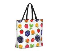 Buewutiry - Borsa grande da donna - Borsa a mano riutilizzabile con cerniera, borse da spiaggia da donna, borsa mummia di fragole per mamma, adatta per ospedale, spiaggia,