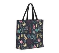 Buewutiry - Borsa grande da donna - Borsa a mano riutilizzabile con cerniera, borse da spiaggia da donna, borsa colorata con alghe per mamma, adatta per ospedale, spiaggia,
