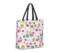 Buewutiry Borsa grande da donna - Borsa riutilizzabile con cerniera, borsa da spiaggia da donna, bella borsa da flamenco C per mamma, adatta per ospedale, spiaggia, viaggi, shopping