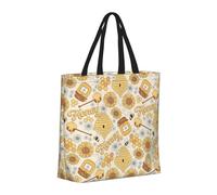 Buewutiry Borsa grande da donna riutilizzabile con cerniera borse da spiaggia da donna borsa da miele per mamma adatta per ospedale spiaggia viaggi shopping