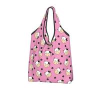 Buewutiry Borsa grande da donna - Sacchetti per la spesa leggeri e riutilizzabili a forma di testa di mucca carina cartone animato borse della spesa in tessuto borse da lavoro