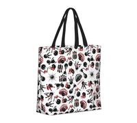 Buewutiry - Borsa grande riutilizzabile con cerniera, borsa da spiaggia da donna, borsa da bowling per mamma, adatta per ospedale, spiaggia, viaggi, shopping