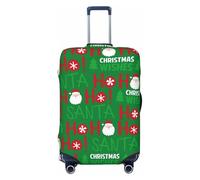 Buewutiry Copertura protettiva per bagagli da viaggio, con Babbo Natale e Ho, antigraffio, adatta per bagagli da 45,7 a 81,7 cm, Nero , L
