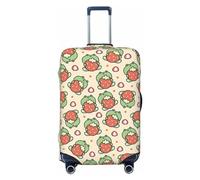 Buewutiry Copertura protettiva per bagagli da viaggio, con motivo a ranocchia, antigraffio, adatta per bagagli da 45,7 a 81,7 cm, Nero , S