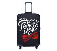 Buewutiry Copertura protettiva per bagagli da viaggio, con scritta "Happy Father's Day" (4), lavabile, per bagagli da 45,7 a 81,7 cm, Nero, Large