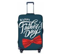 Buewutiry Copertura protettiva per bagagli da viaggio, con scritta "Happy Father's Day", antigraffio, adatta per bagagli da 45,7 a 81,7 cm, nero, X-Large