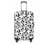 Buewutiry Copertura protettiva per bagagli da viaggio, con simpatico panda antigraffio, adatta per bagagli da 45,7 a 81,7 cm, Nero , x-large