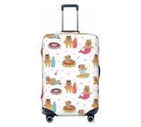 Buewutiry Copertura protettiva per bagagli da viaggio, copertura antigraffio per valigie da spiaggia, adatta per bagagli da 45 a 81 cm, Nero , x-large