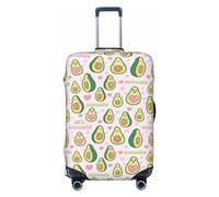 Buewutiry Copertura protettiva per bagagli da viaggio, motivo: avocado carino n. 1032, lavabile, per bagagli da 45,7 a 81,7 cm, Nero , x-large