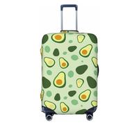 Buewutiry Copertura protettiva per bagagli da viaggio, motivo: avocado carino n. 1035, lavabile, per bagagli da 45,7 a 81,7 cm, Nero , S