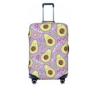 Buewutiry Copertura protettiva per bagagli da viaggio, motivo: avocado carino n. 1184, lavabile, per bagagli da 45,7 a 81,7 cm, Nero, X-Large