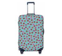 Buewutiry Copertura protettiva per bagagli da viaggio, motivo: bacca carina n. 1006, lavabile, per bagagli da 45,7 a 81,7 cm, Nero , x-large