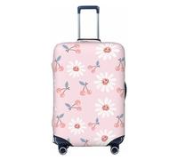 Buewutiry Copertura protettiva per bagagli da viaggio, motivo: bacca carina n. 1048, lavabile, per bagagli da 45,7 a 81,7 cm, Nero , M