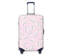 Buewutiry Copertura protettiva per bagagli da viaggio, motivo: gatto carino n. 1035, lavabile, per bagagli da 45,7 a 81,7 cm, nero, Medium