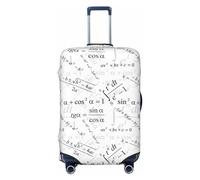 Buewutiry Copertura protettiva per bagagli da viaggio, stampa equazione matematica, antigraffio, adatta per bagagli da 45,7 a 81,7 cm, Nero , S
