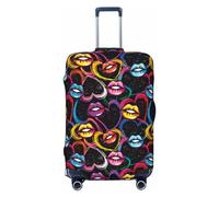 Buewutiry Copertura protettiva per bagagli da viaggio, stile cool n. 1012, lavabile, per bagagli da 45,7 a 81,7 cm, Nero , S