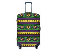 Buewutiry Copertura protettiva per valigie da viaggio, lavabile, motivo: carnevale e martedì grasso, per bagagli da 45,7 a 81,7 cm, Nero , L