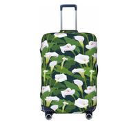 Buewutiry Copertura protettiva per valigie da viaggio, motivo: fiori di calla, n. 1006, lavabile, per bagagli da 45,7 a 81,7 cm, Nero , x-large