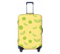 Buewutiry Copertura protettiva per valigie da viaggio, motivo melone carino n. 1002, lavabile, per bagagli da 45,7 a 81,7 cm, Nero , x-large