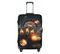 Buewutiry Creative Casino - Copertura protettiva per valigie da viaggio, antigraffio, adatta per bagagli da 45,7 a 81,7 cm, Nero , M