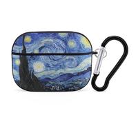 Buewutiry Custodia compatibile con AirPods Pro di seconda generazione - Custodia The Starry Night, dimensioni compatte, unisex