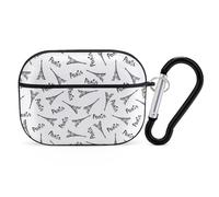 Buewutiry Custodia compatibile con AirPods Pro di seconda generazione - Torre Eiffel Parigi custodia compatibile con AirPods Pro, custodia carina compatibile con custodia AirPods Pro 2