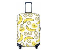 Buewutiry Cute Banana No.1004 - Copertura protettiva per valigie da viaggio, lavabile, per bagagli da 45,7 a 81,7 cm, Nero, Small