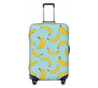 Buewutiry Cute Banana No.1012 - Copertura protettiva per valigie da viaggio, lavabile, per bagagli da 45,7 a 81,7 cm, nero, Large