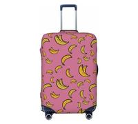 Buewutiry Cute Banana No.1047 - Copertura protettiva per valigie da viaggio, lavabile, per bagagli da 45,7 a 81,7 cm, Nero , x-large