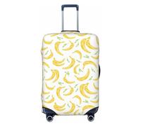 Buewutiry Cute Banana No.1049 - Copertura protettiva per valigie da viaggio, lavabile, per bagagli da 45,7 a 81,7 cm, Nero , M