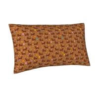 Buewutiry Federa per cuscino king size, misura standard, cucciolo di cane bassotto n. 1036, in morbida microfibra, con stampa, dimensioni standard con cerniera, 50,8 x 91,4 cm