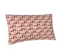 Buewutiry Federa per cuscino king size, misura standard, cucciolo di cane bassotto n. 1038, in morbida microfibra, con stampa, dimensioni standard con cerniera, 50,8 x 91,4 cm