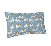 Buewutiry Federa per cuscino king size standard - carino cucciolo di cane margherita in morbida microfibra stampa a blocchi, copertura da viaggio dimensioni standard con cerniera 50,8 x 91,4 cm