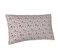 Buewutiry Federa per cuscino king size standard - cucciolo di cane bassotto n. 1039 in morbida microfibra stampata a blocchi, dimensioni standard con cerniera, 50,8 x 91,4 cm
