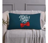 Buewutiry Federa per cuscino king size standard - Happy Father's Day A Soft Microfiber Block Print Cover,Travel Covers Standard Size with Zipper 50,8 x 91,4 cm
