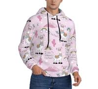 Buewutiry Felpe con cappuccio da uomo - No Drama Llama a maniche lunghe da uomo con cappuccio e felpe pullover abbigliamento abbigliamento, Nero, 3XL